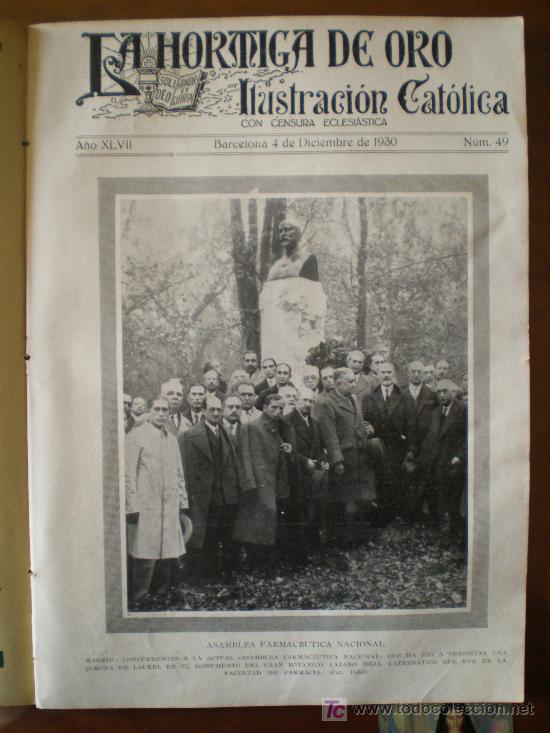 Coleccionismo de revistas y peri&oacute;dicos: LA HORMIGA DE ORO N&ordm; 49 (04/12/30) FARMACIA GUADARRAMA AVIACION CANET BALI BILBAO SEVILLA