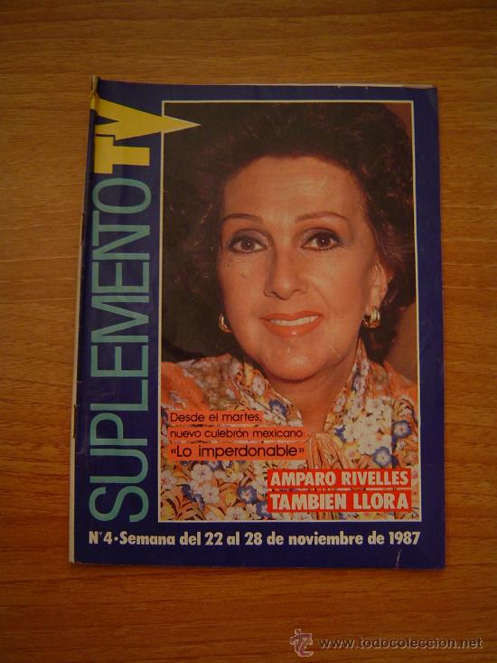 Coleccionismo de Revistas y Peri&oacute;dicos: REVISTA DE T.V. N&ordm;4 SEMANA DEL 22 AL 28 DE NOVIEMBRE DE 1987