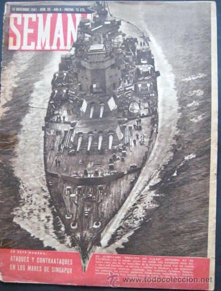 Coleccionismo de Revistas y Peri&oacute;dicos: REVISTA SEMANA. 1941.. ENVIO GRATIS&iexcl;&iexcl;&iexcl;