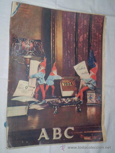 Coleccionismo de revistas y peri&oacute;dicos: ejemplar periodico ABC Numero extraordinario Fin de A&ntilde;o 1.933