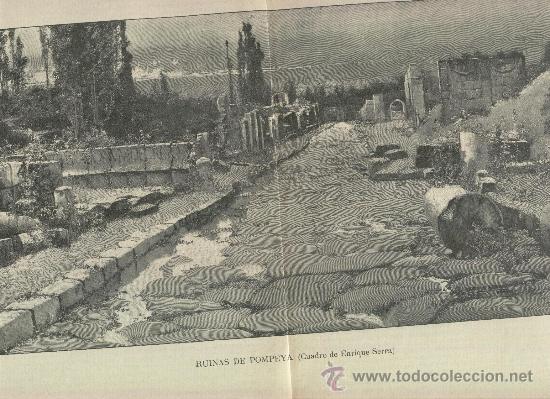 Coleccionismo de revistas y peri&oacute;dicos: REVISTA. A&Ntilde;O 1901. PINTURA. CUADRO DE ENRIQUE SERRA. RUINAS DE POMPEYA.SILLA ELECTRICA.