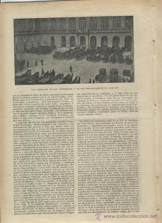 Collectionnisme de Revues et Journaux: REVISTA. 25-07-1903. MUERTE DEL PAPA LEON XIII. MUCHAS FOTOS DE ACTOS RELACIONADOS CON SU MUERTE.