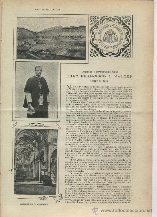 Collezionismo di Riviste e Giornali: REVISTA . A&Ntilde;O 1903. DUCADO DE GANDIA Y SU COLEGIATA. OBISPO DE JACA. FRANCISCO J. VALDES. FOTOS JACA