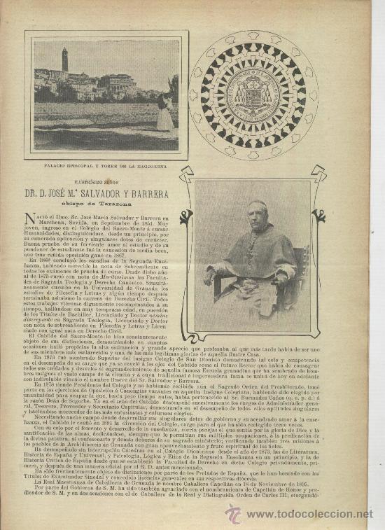 Colecionismo de Revistas e Jornais: REVISTA. A&Ntilde;O 1903. OBISPO DE TARAZONA. SALVADOR Y BARRERA.AVIACION. GLOBOS. AEROSTATICOS. LEBAUDY.