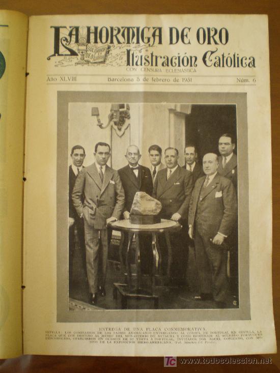 Coleccionismo de revistas y peri&oacute;dicos: LA HORMIGA DE ORO n&ordm; 6 (05/02/31) TARRAGONA VALDERROBLES TERUEL ZARAGOZA FORONDA BILBAO MAGIARES