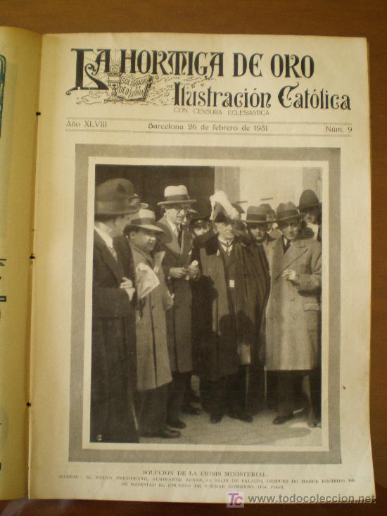 Coleccionismo de revistas y peri&oacute;dicos: LA HORMIGA DE ORO N&ordm; 9 (26/02/31) MADRID BELMONTE CUENCA JACA AVIACION LIRIA BOROBUDUR MOLLO BURGO
