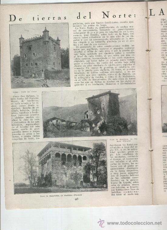 Colecionismo de Revistas e Jornais: REVISTA A&Ntilde;O 1931 TORRES VASCAS BASKA CASCO MA&Ntilde;ARIA ABADIANO ZAMUDIO BERRIATUA SANTA COLOMA DE FARNES