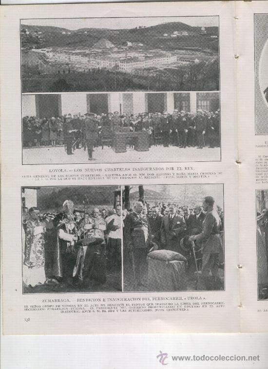 Coleccionismo de revistas y peri&oacute;dicos: REVISTA A&Ntilde;O 1926 MUERTE DE JOAN LLIMONA AVIACION EL PLUS ULTRA EN BRASIL FERROCARRIL UROLA ZUMARRAGA