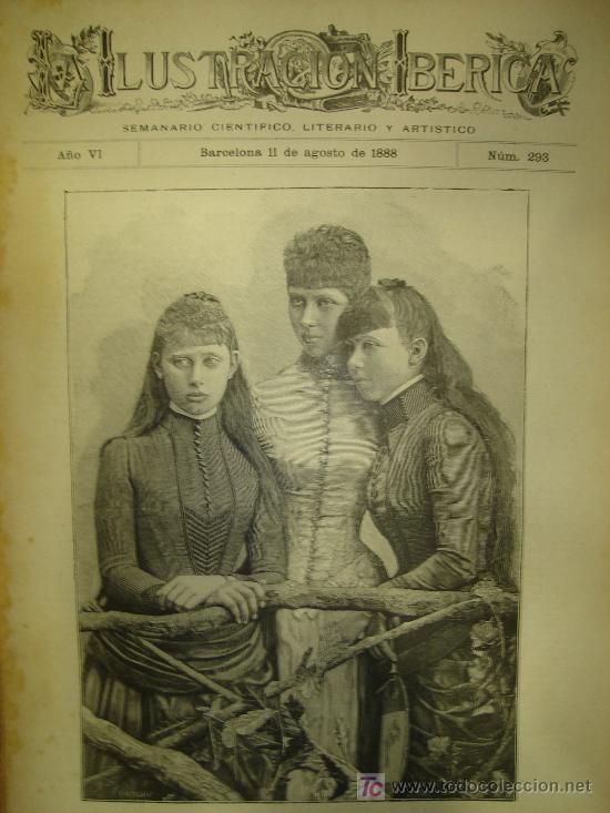 Coleccionismo de Revistas y Peri&oacute;dicos: SEMANARIO. LA ILUSTRACION IBERICA. A&Ntilde;O VI.N&ordm; 293 BARCELONA 11 AGOSTO DE 1888,C&ordf;,LITERATURA,ARTE,LEER