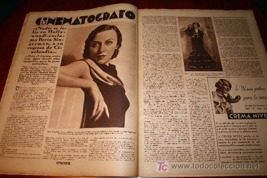 Crónica 10 Febrero 1935 Berta Singerman Ja Comprar Revistas Y Periódicos Antiguos En 8766