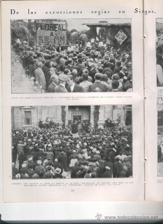 Collezionismo di Riviste e Giornali: REVISTA.A&Ntilde;O 1930.VISITA DEL REY ALFONSO XIII A TARRAGONA .POBLET.CERVERA.SITGES. CLAVELLS.FLORS.FOTO