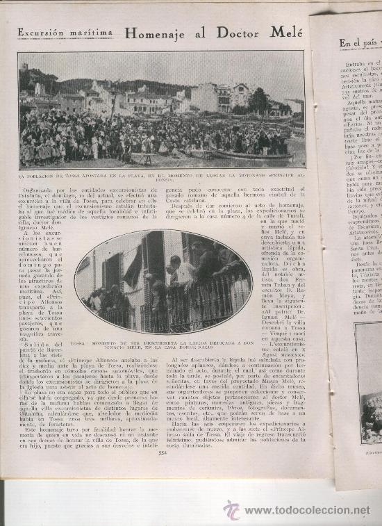 Colecionismo de Revistas e Jornais: 1930 TOSSA DE MAR MELE EZCORIAZA AITZTXORROTZ BURGO DE OSMA NUMANCIA AGREDA ALMAZAN AGREDA DURANGO