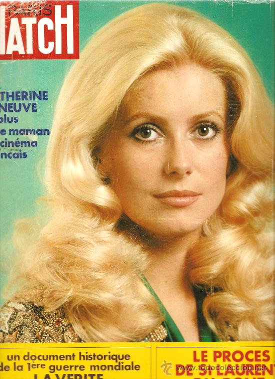 Collectionnisme de Revues et Journaux: PARIS MATCH: CATHERINE DENEUVE + ALLENDE + JEAN ANOUILH  + LUSITANIA + ETC