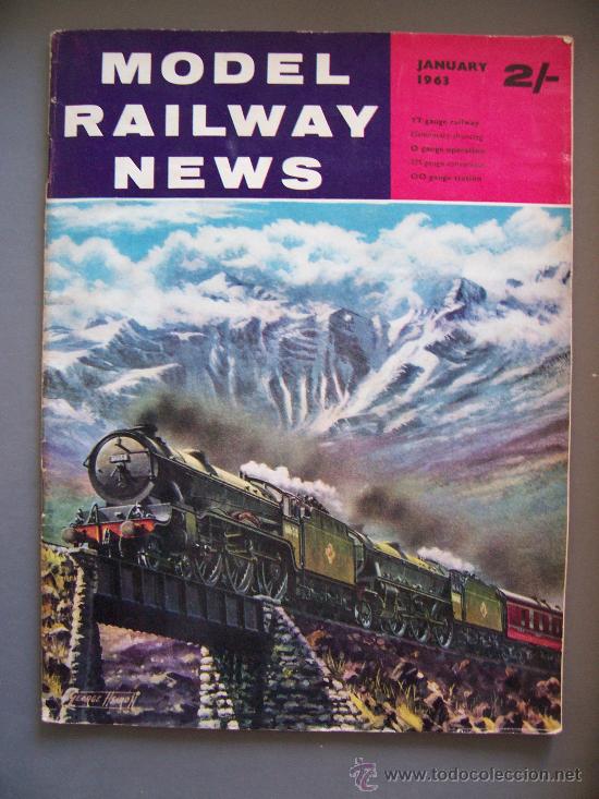 Collectionnisme de Revues et Journaux: &acute; model railway news &acute; revista inglesa sobre miniaturas de trenes /trenes de juguete, enero 1963