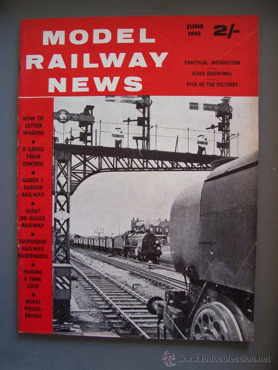 Collectionnisme de Revues et Journaux: &acute; model railway news &acute; revista inglesa sobre miniaturas de trenes /trenes de juguete, junio 1963