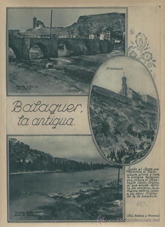 Collezionismo di Riviste e Giornali: 1926 CRISTO DE  BALAGUER.CASTELLS DE GUAITA A CANET DE MAR.VILANOVA Y LA GELTRU.
