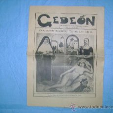 Coleccionismo de Revistas y Periódicos: GEDEON PERIODICO ANTIGUO MADRID 19/5/1912