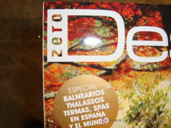Coleccionismo de revistas y peri&oacute;dicos: DESTINO, REVISTA ZERO,ESPECIAL BALNEARIOSTHALASSOS,TERMAS, SPAS EN ESPA&Ntilde;A Y EN EL MUNDO