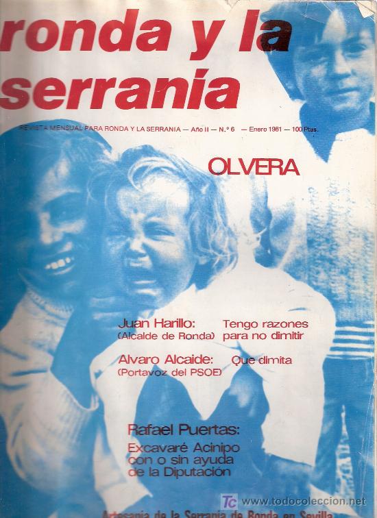 Coleccionismo de Revistas y Peri&oacute;dicos: REVISTA MENSUAL PARA RONDA Y LA SERRANIA - ENERO 1981 - NOTICIAS, EVENTOS, DEPORTES, FOTOS, POLITICA