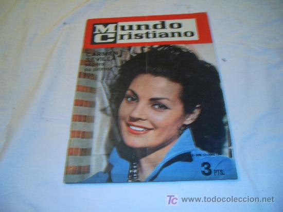 Coleccionismo de Revistas y Peri&oacute;dicos: MUNDO CRISTIANO N&ordm; 17, JUNIO DE 1964: CARMEN SEVILLA, ESPERANDO SU PRIMER HIJO
