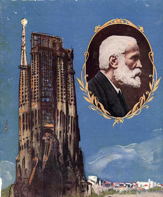 Coleccionismo de Revistas y Peri&oacute;dicos: GAUDI 1927 SAGRADA FAMILIA PORTADA REVISTA