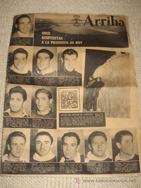 Colecionismo de Revistas e Jornais: Arriba. 18/02/1951. Espa&ntilde;a-Suiza en Chamartin. Futbol, Selecci&oacute;n espa&ntilde;ola