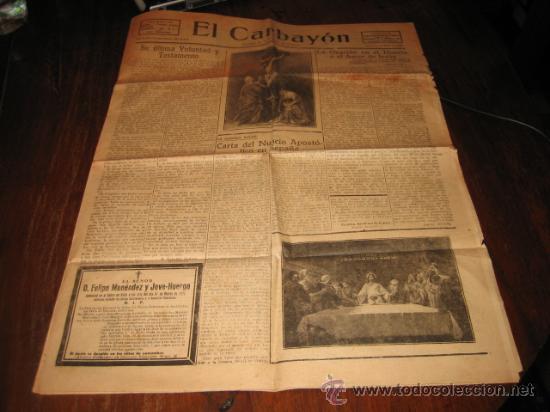 Collezionismo di Riviste e Giornali: EL CARBAYON  JUEVES 1 DE ABRIL DE 1926