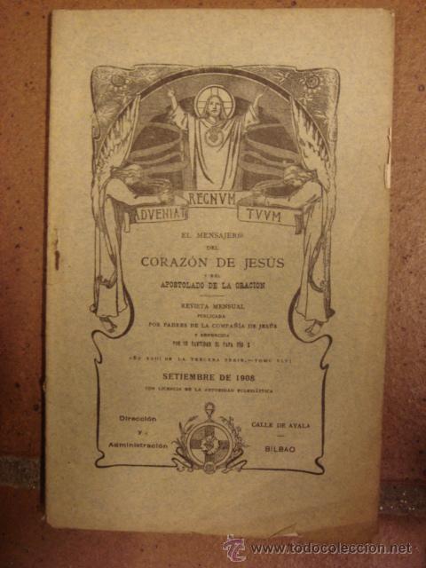 Collezionismo di Riviste e Giornali: EJEMPLAR EL MENSAJERO DEL CORAZON DE JESUS A&Ntilde;O 1908