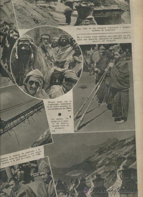 Colecionismo de Revistas e Jornais: LA VANGUARDIA A&Ntilde;O 1935 HIMALAYA TIBET BALTORO EXPEDICION ESCALADA SUIZO DYHRENFURTH KARA-KORUM