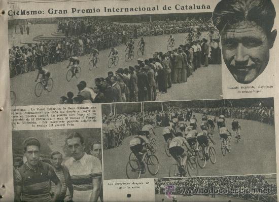Coleccionismo de revistas y peri&oacute;dicos: LA VANGUARDIA A&Ntilde;O 1935 CICLISMO GRAN PREMIO INTERNACIONAL DE CATALU&Ntilde;A ESPORTIVA DE SANS FERRANDO