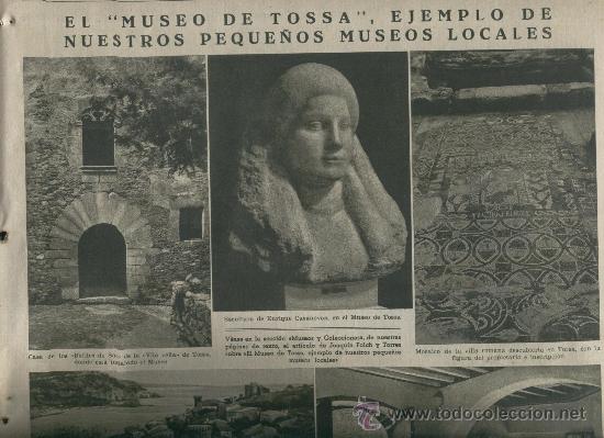 Colecionismo de Revistas e Jornais: LA VANGUARDIA A&Ntilde;O 1935 MUSEO DE TOSSA DE MAR TOSA ARQUEOLOGIA IGNACIO MELE