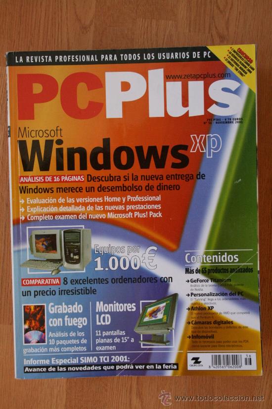 Collectionnisme de Revues et Journaux: REVISTA PC PLUS NOVIEMBRE 2001 N&ordm; 56