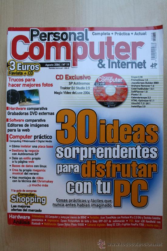 Coleccionismo de revistas y peri&oacute;dicos: REVISTA PERSONAL COMPUTER. AGOSTO 2004 N&ordm; 19