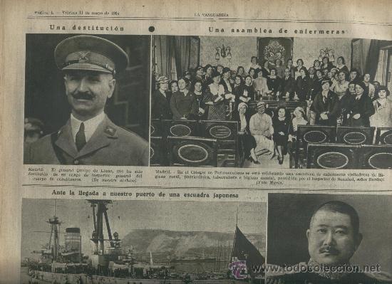 Collectionnisme de Revues et Journaux: LA VANGUARDIA A&Ntilde;O 1934 COLEGIO DE FARMACEUTICOS MADRID FARMACIA ENFERMERAS LA TOJA PERE CREIXAMS