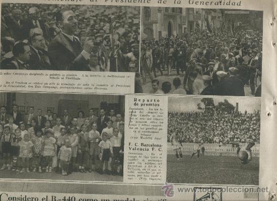 Sammeln von Zeitschriften und Zeitungen: 1934 COMPANYS A EL VENDRELL SANTA COLOMA DE CERVELLO LOCAL ESTAT CATALA TIROTEADO ESTELADA DANZA