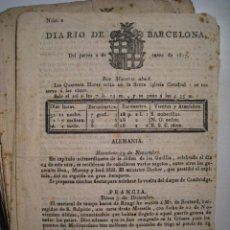 Coleccionismo de Revistas y Periódicos: DIARIO DE BARCELONA. LOTE 39 NUMS (ENERO - FEBRERO 1817)