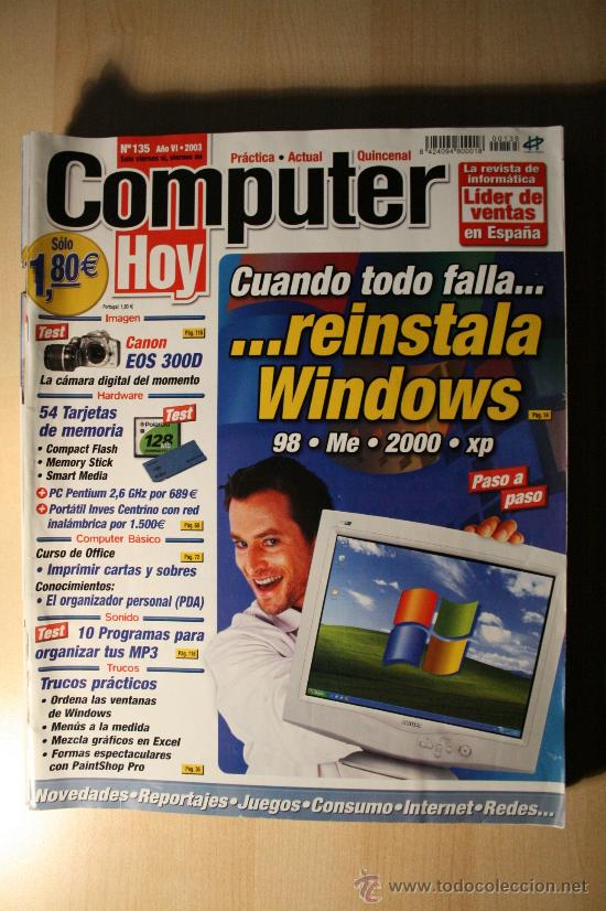 Coleccionismo de revistas y peri&oacute;dicos: REVISTA COMPUTER HOY N&ordm; 135 A&Ntilde;O 2003