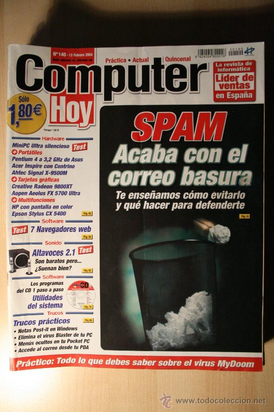 Coleccionismo de revistas y peri&oacute;dicos: REVISTA COMPUTER HOY N&ordm; 140 13-02-2004