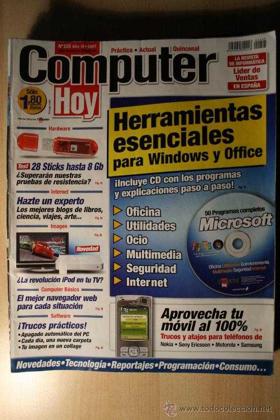 Coleccionismo de revistas y peri&oacute;dicos: REVISTA COMPUTER HOY N&ordm; 225 A&Ntilde;O 2007
