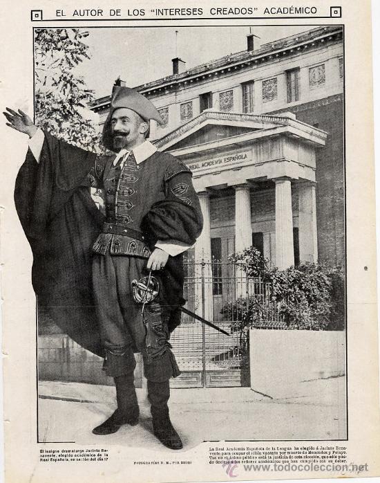 Coleccionismo de Revistas y Peri&oacute;dicos: JACINTO BENAVENTE 1912 HOJA REVISTA