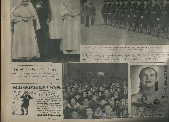 Collezionismo di Riviste e Giornali: LA VANGUARDIA A&Ntilde;O 1934 ALCALA ZAMORA EN EL HOSPITAL DE PRIEGO CORDOBA CASINO DE SARRIA.