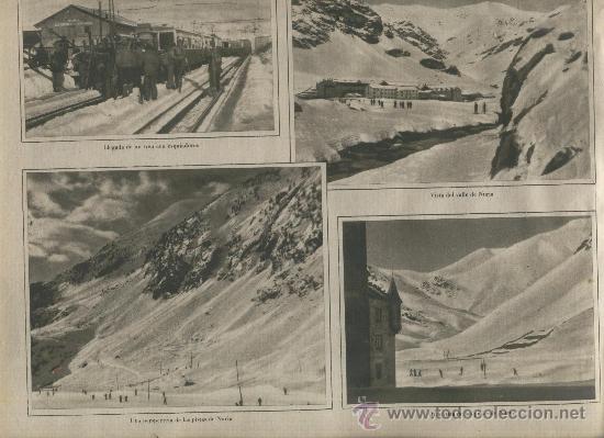 Coleccionismo de Revistas y Peri&oacute;dicos: LA VANGUARDIA  LA VALL DE NURIA ESQUI  ESTACION PROVISIONAL SKI SANT GIL  A&Ntilde;O 1933