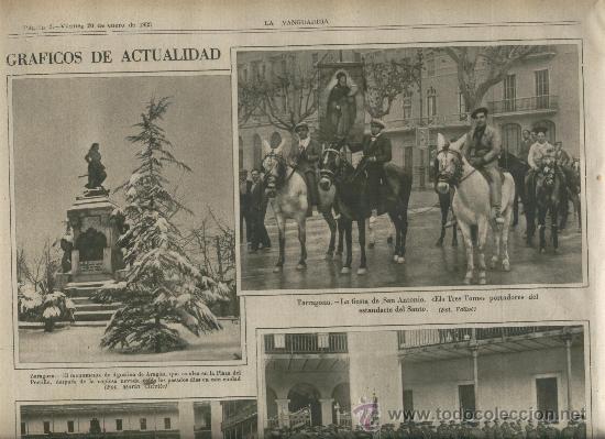 Coleccionismo de revistas y peri&oacute;dicos: LA VANGUARDIA A&Ntilde;O 1933 ESQUI INFANTIL EN LA MOLINA LA FIESTA DE SAN ANTONIO EN TARRAGONA TRES TOMS