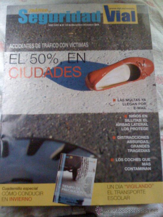 Colecionismo de Revistas e Jornais: Revista 'Tr&aacute;fico y Seguridad Vial', n&ordm; 193. Noviembre-Diciembre 2008 + suplemento Invierno.