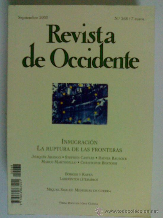 Collectionnisme de Revues et Journaux: REVISTA DE OCCIDENTE 268 Septiembre de 2003