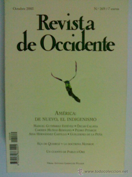 Collectionnisme de Revues et Journaux: REVISTA DE OCCIDENTE 269 Octubre de 2003