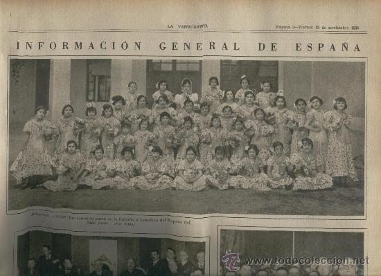 Coleccionismo de revistas y peri&oacute;dicos: LA VANGUARDIA 1932 FUNCION BENEFICA EN ALBACETE ROPERO DEL NI&Ntilde;O JESUS TRAJES TIPICOS ESPARRAGUERA