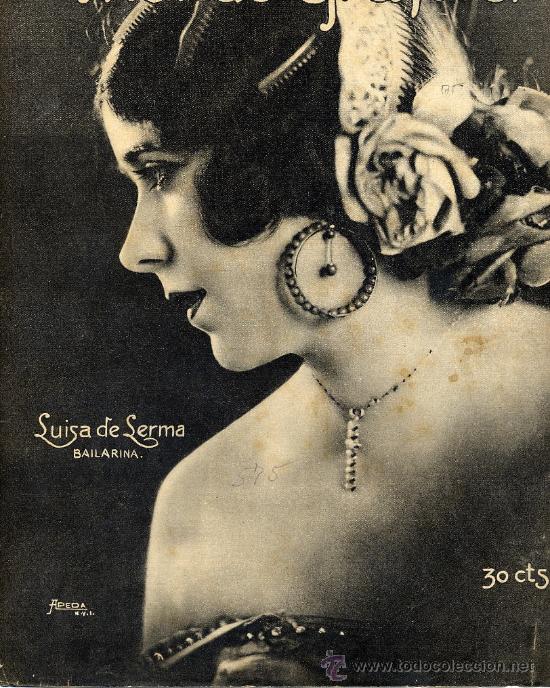 Sammeln von Zeitschriften und Zeitungen: LUISA DE LERMA 1922 BAILARINA PORTADA REVISTA