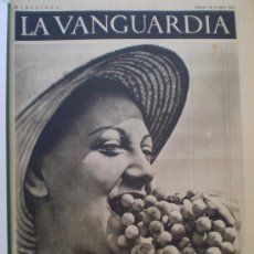 Coleccionismo de Revistas y Periódicos: LA VANGUARDIA 10 OCTUBRE 1936 LA VENDIMIA - EL SECTOR DE HUESCA - EL FRENTE DE TERUEL. Lote 12537533