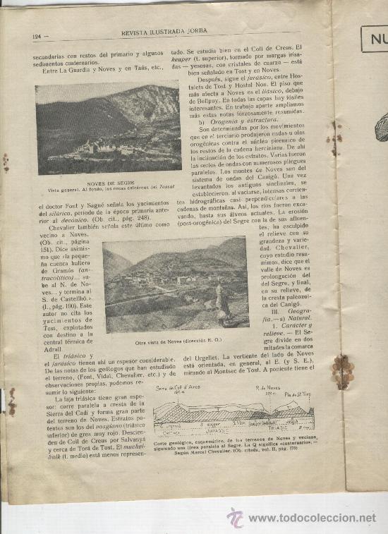 Collectionnisme de Revues et Journaux: REVISTA JORBA.304. 1935.EUGENI FORRADELLAS LATORRE.NOVES DE SEGRE.URGELLET. LA SEU.TOLVA.BENABARRE